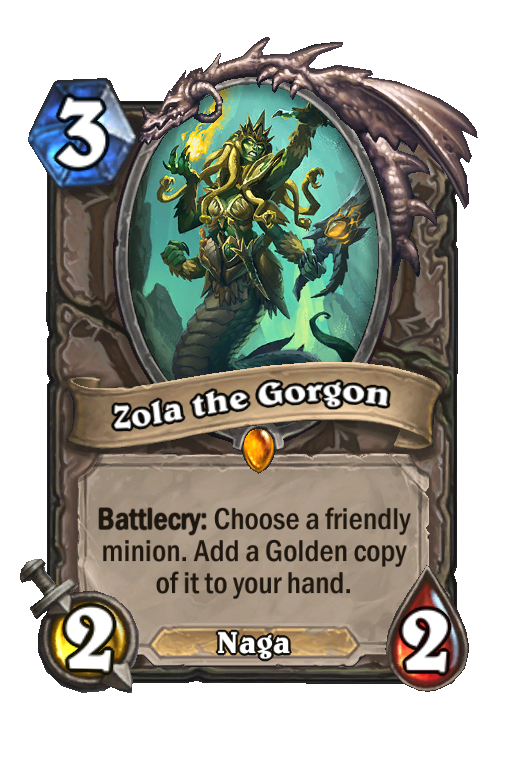 Zola the Gorgon Hearthstone kártya