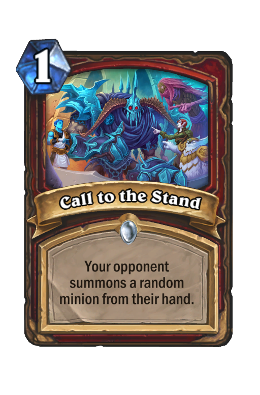 Call to the Stand Hearthstone kártya