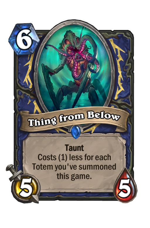 Thing from Below Hearthstone kártya