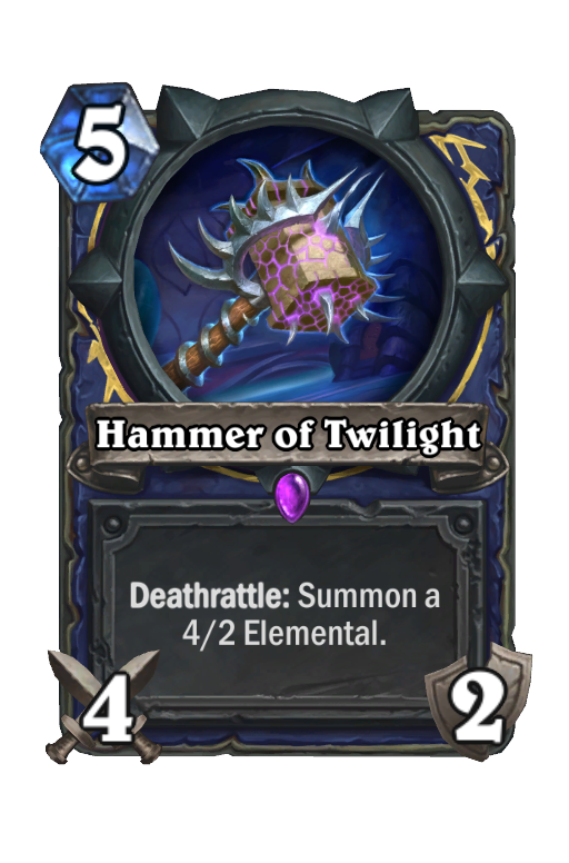 Hammer of Twilight Hearthstone kártya
