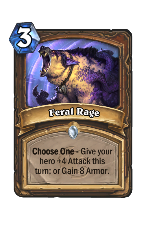 Feral Rage Hearthstone kártya