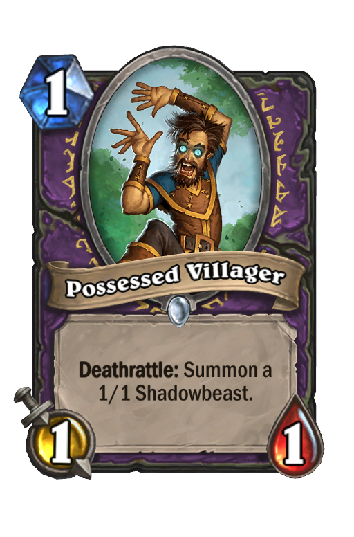 Possessed Villager Hearthstone kártya