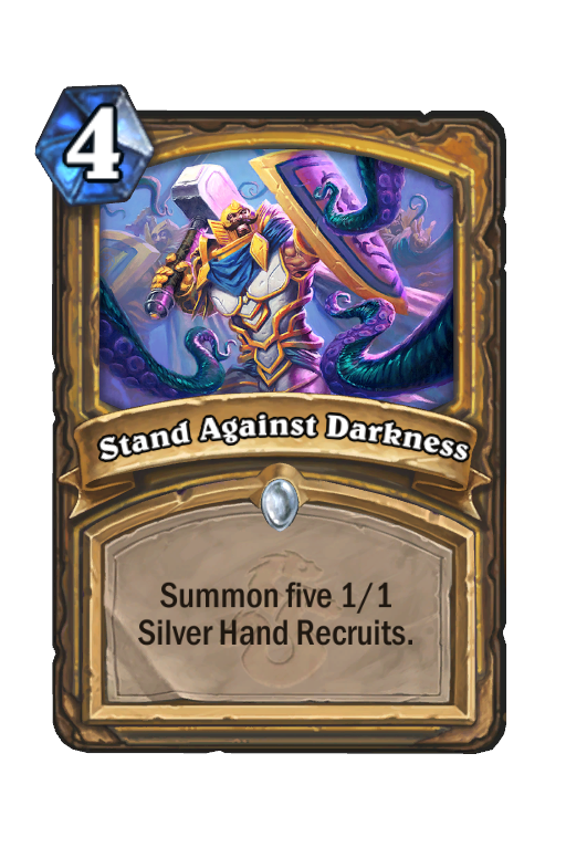 Stand Against Darkness Hearthstone kártya