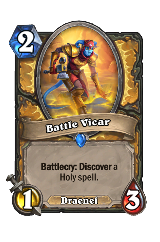 Battle Vicar Hearthstone kártya