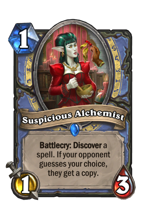 Suspicious Alchemist Hearthstone kártya