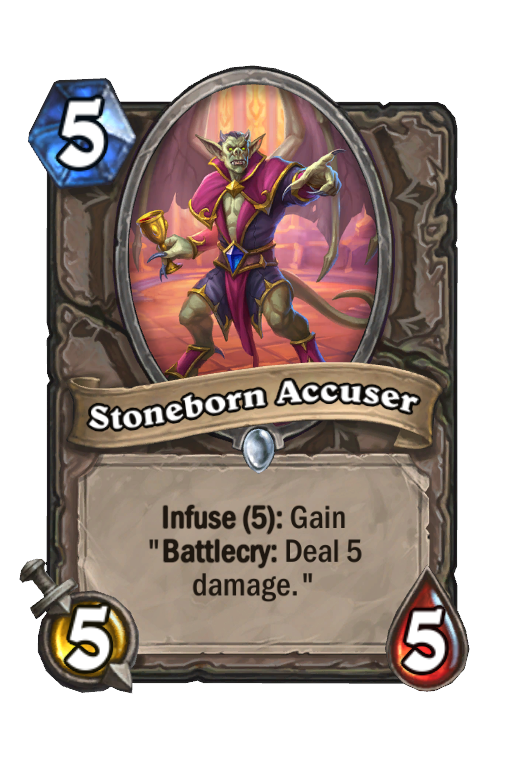 Stoneborn Accuser Hearthstone kártya