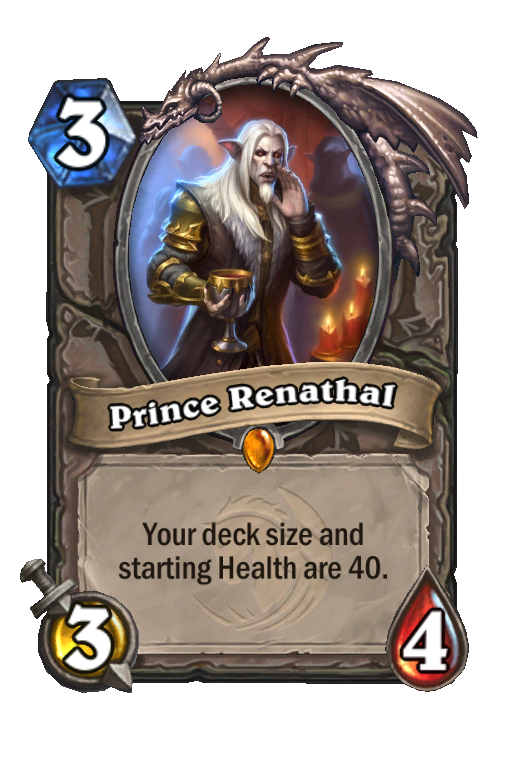 Prince Renathal Hearthstone kártya