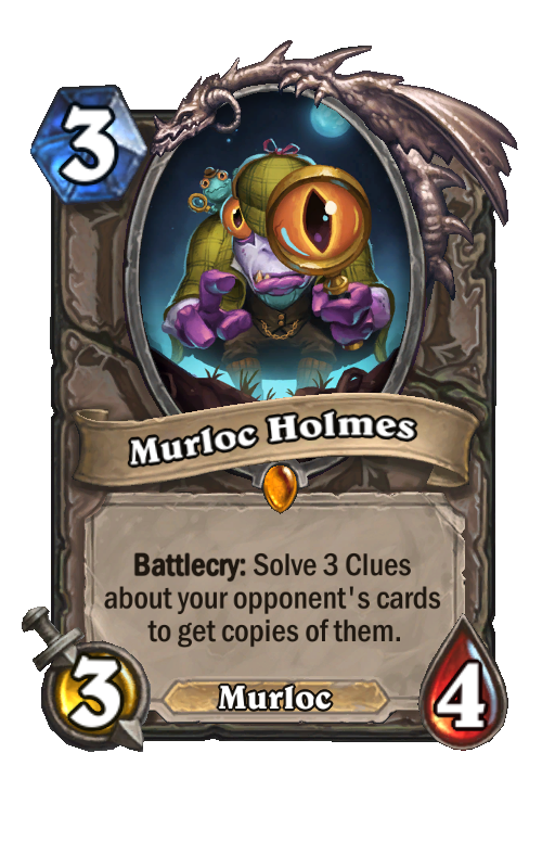 Murloc Holmes Hearthstone kártya