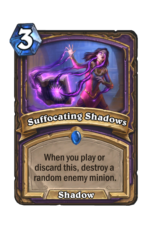 Suffocating Shadows Hearthstone kártya