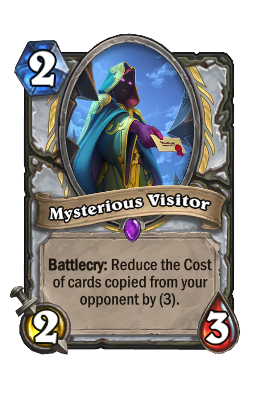 Mysterious Visitor Hearthstone kártya