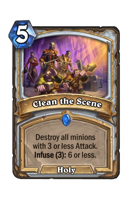 Clean the Scene Hearthstone kártya