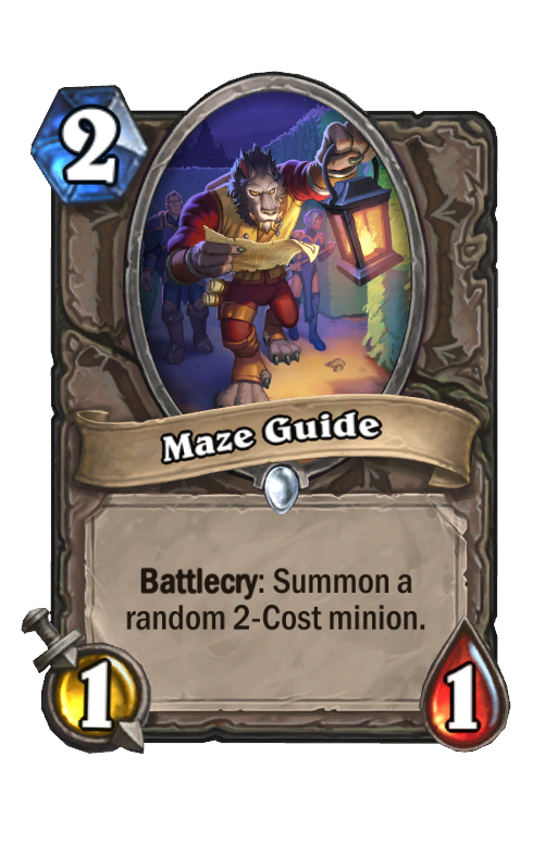 Maze Guide Hearthstone kártya