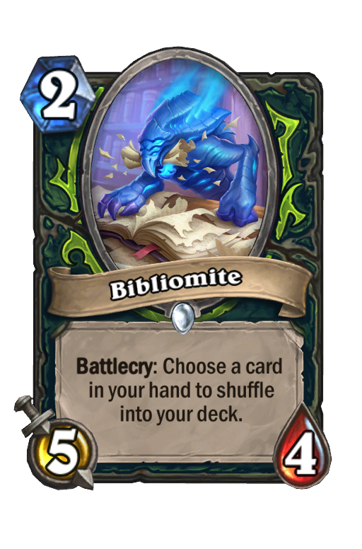 Bibliomite Hearthstone kártya