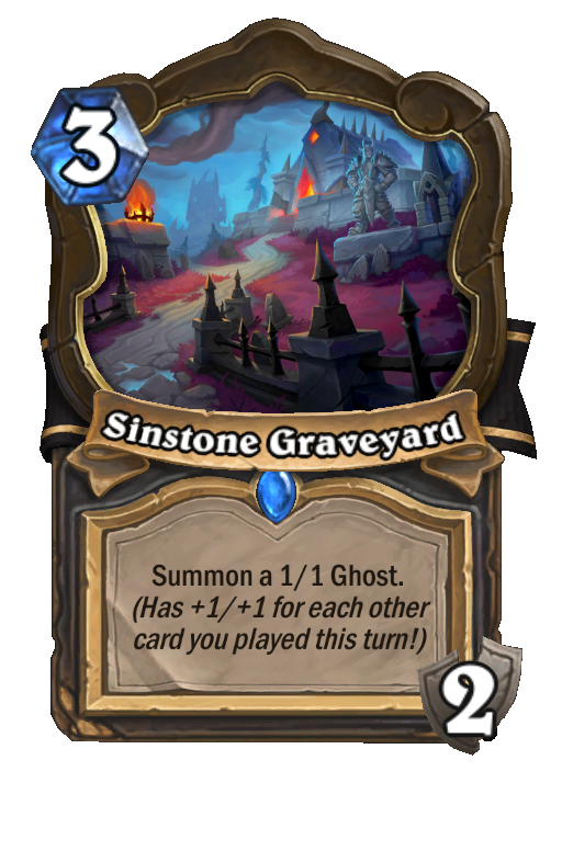 Sinstone Graveyard Hearthstone kártya