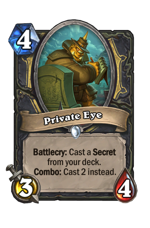 Private Eye Hearthstone kártya