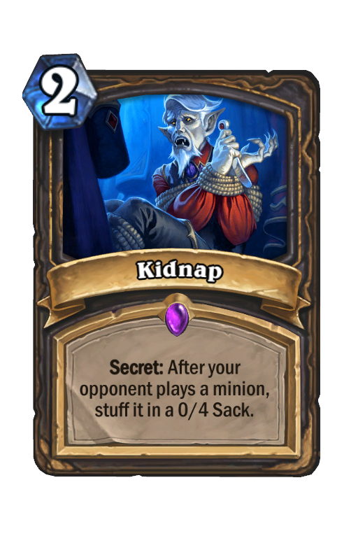 Kidnap Hearthstone kártya