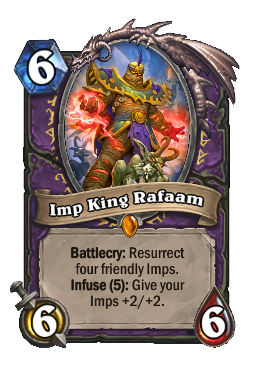 Imp King Rafaam Hearthstone kártya