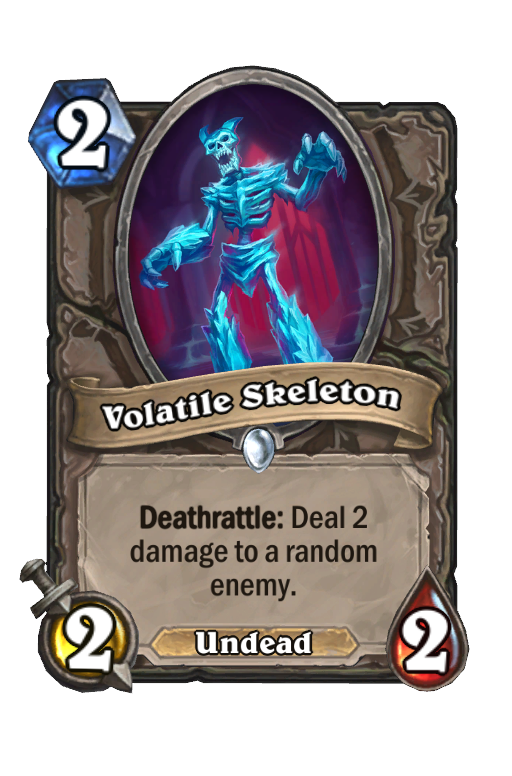 Volatile Skeleton Hearthstone kártya
