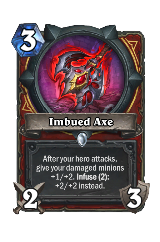 Imbued Axe Hearthstone kártya