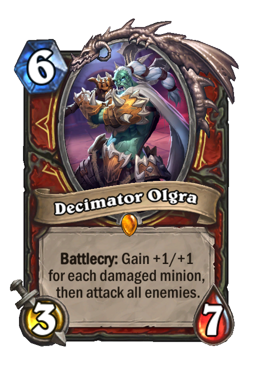 Decimator Olgra Hearthstone kártya