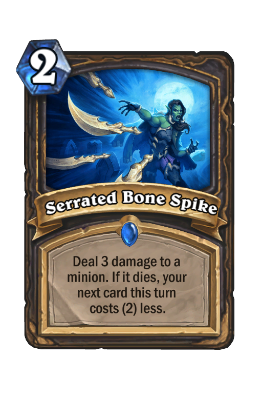 Serrated Bone Spike Hearthstone kártya
