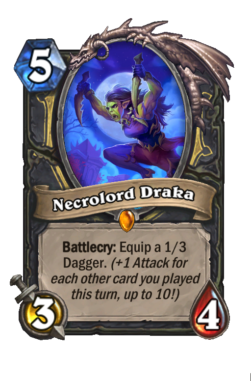 Necrolord Draka Hearthstone kártya