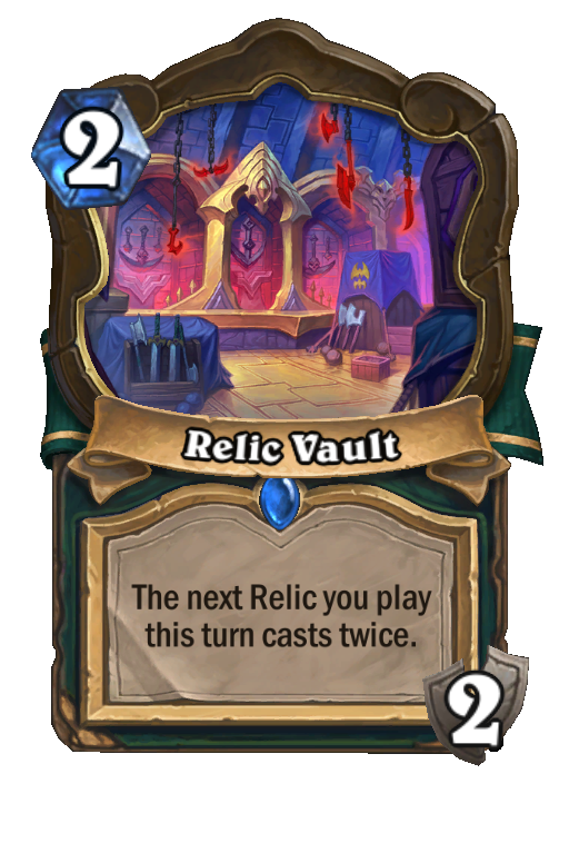 Relic Vault Hearthstone kártya