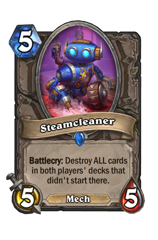 Steamcleaner Hearthstone kártya