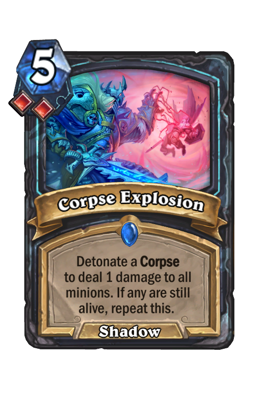 Corpse Explosion Hearthstone kártya