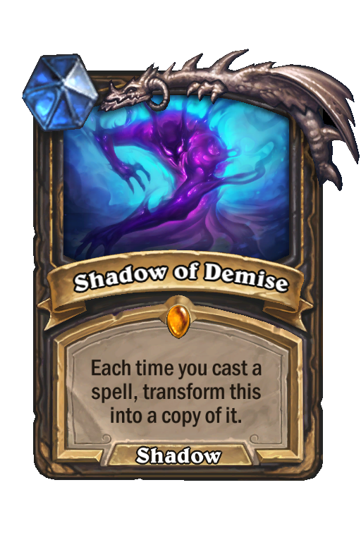 Shadow of Demise Hearthstone kártya