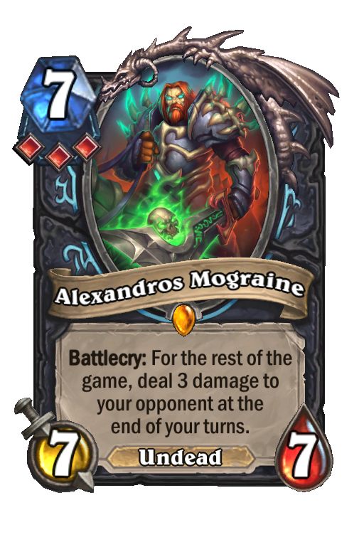 Alexandros Mograine Hearthstone kártya