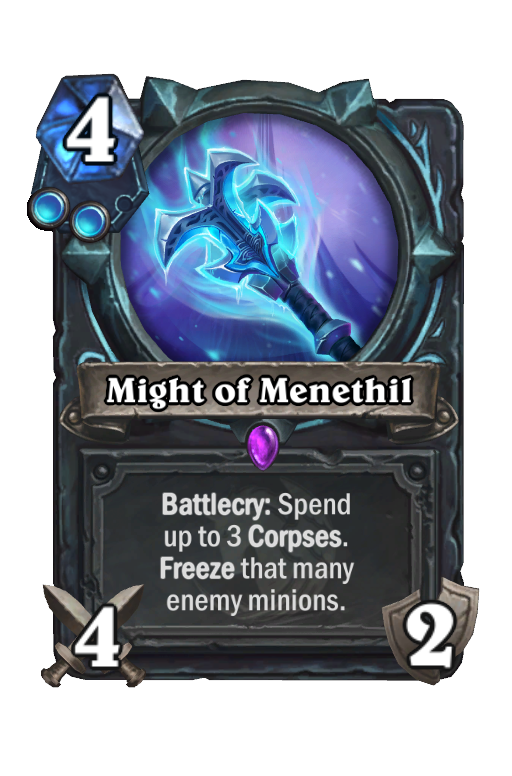 Might of Menethil Hearthstone kártya