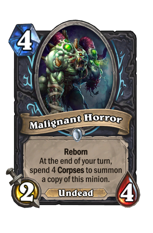 Malignant Horror Hearthstone kártya