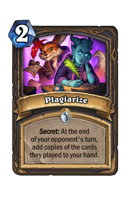 Plagiarize Hearthstone kártya