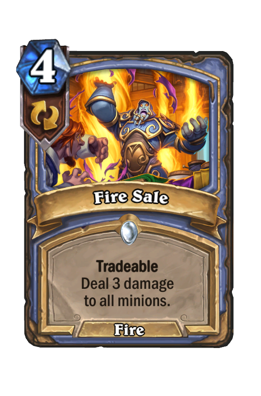Fire Sale Hearthstone kártya