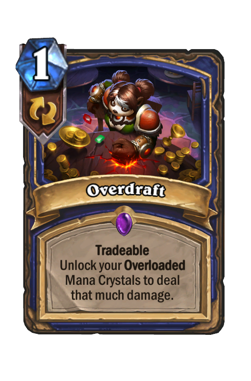 Overdraft Hearthstone kártya
