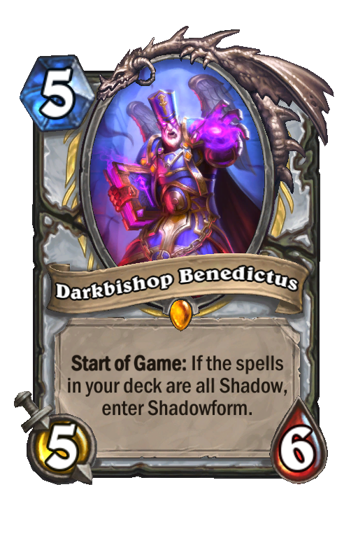 Darkbishop Benedictus Hearthstone kártya