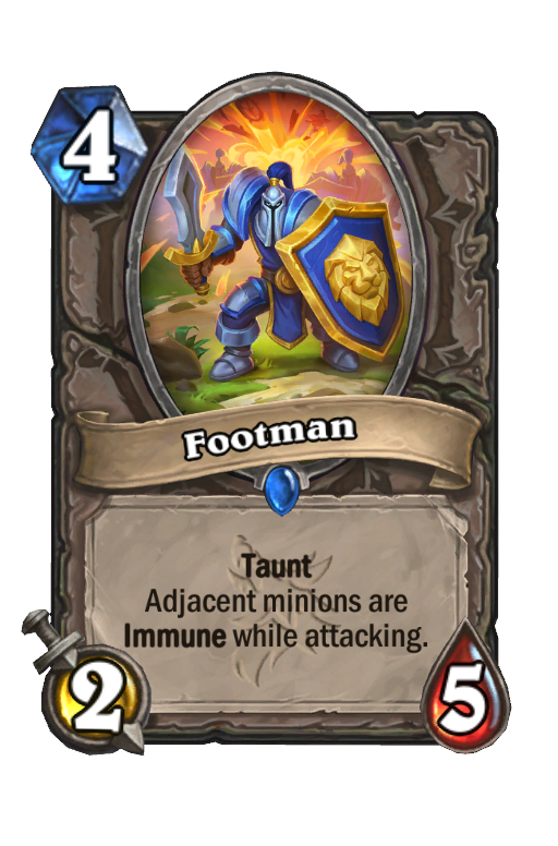 Footman Hearthstone kártya