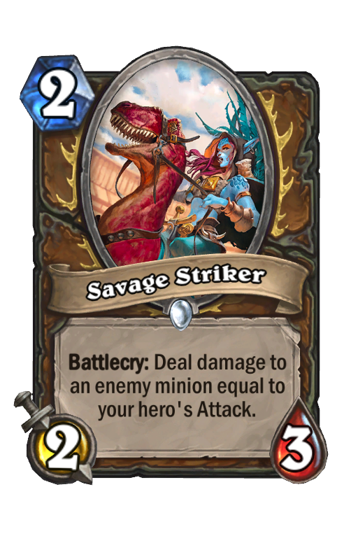 Savage Striker Hearthstone kártya
