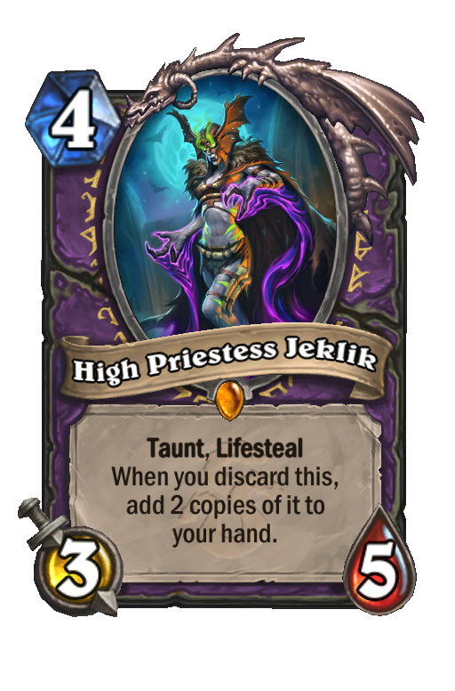 High Priestess Jeklik Hearthstone kártya