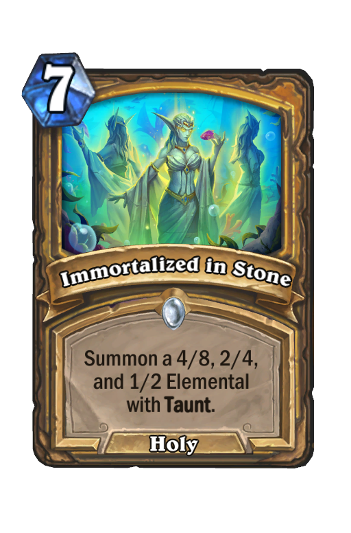 Immortalized in Stone Hearthstone kártya