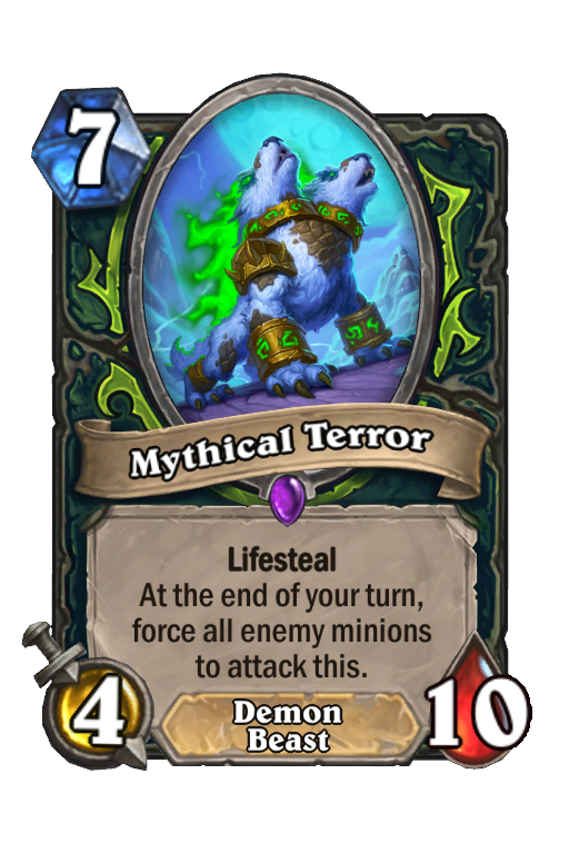 Mythical Terror Hearthstone kártya