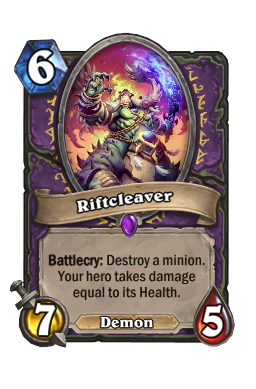 Riftcleaver Hearthstone kártya