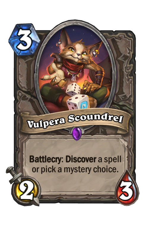 Vulpera Scoundrel Hearthstone kártya