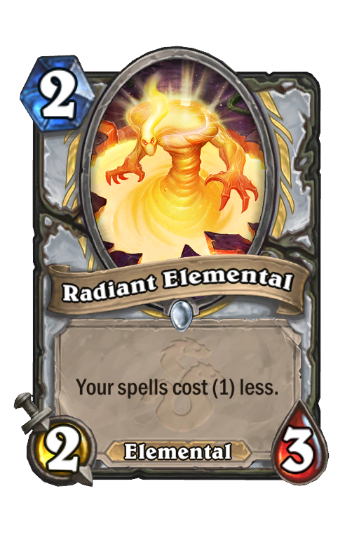 Radiant Elemental Hearthstone kártya