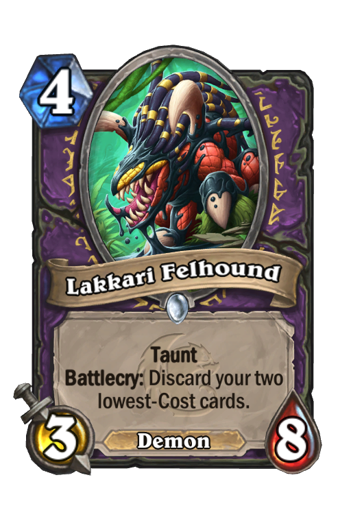 Lakkari Felhound Hearthstone kártya