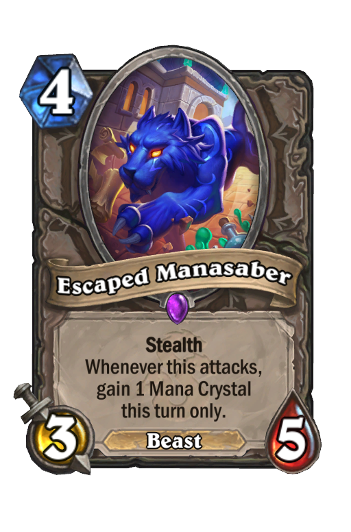 Escaped Manasaber Hearthstone kártya