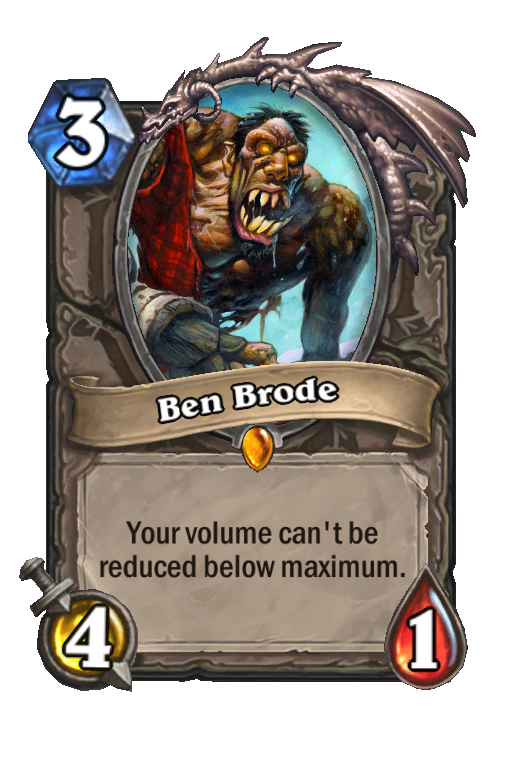 Ben Brode Hearthstone kártya