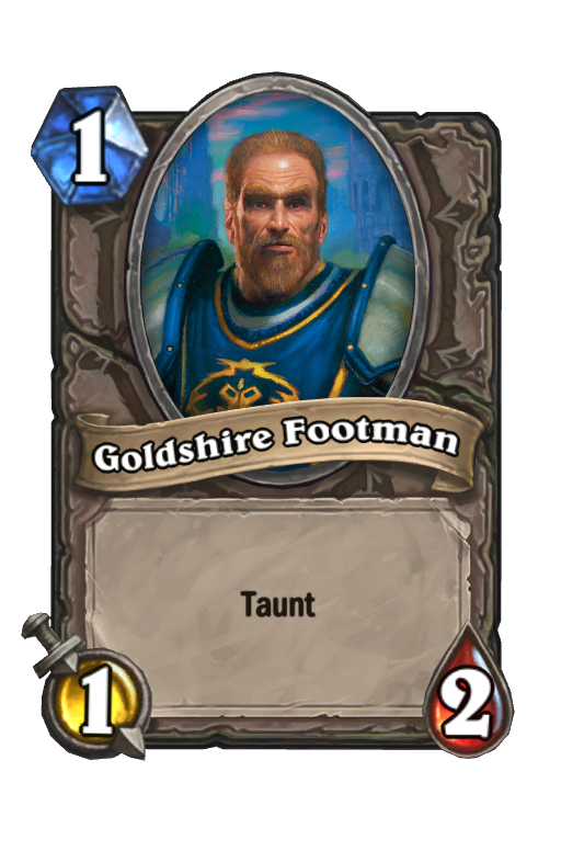 Goldshire Footman Hearthstone kártya