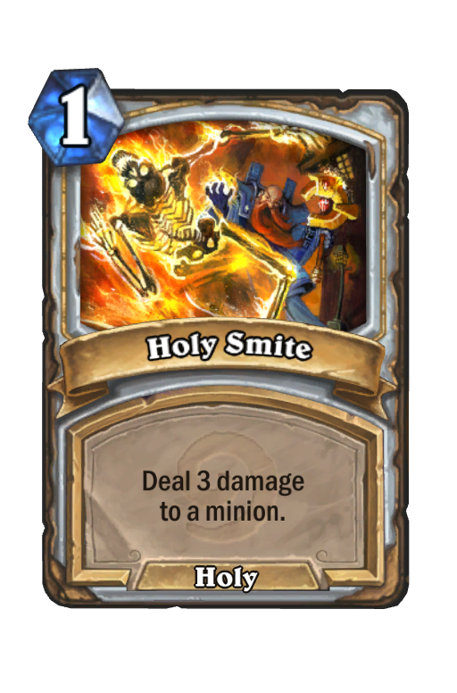 Holy Smite Hearthstone kártya